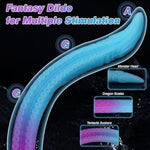 Long Tentacle Dildo Fantasy Sex Toys, 13.6" Luminous Monster Alien Anal Dildo With Strong Suction Cup, Slim Thin Dildos Anal Butt Prostate Toy, Beginner Anal Snake Trainer For Women Men Couple