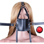 Y-Shape Restraint Leather Mouth Masks Sm Strap-On Mouth Gag Sm Breathable Bondage Ball Adult Fetish Sex Toys