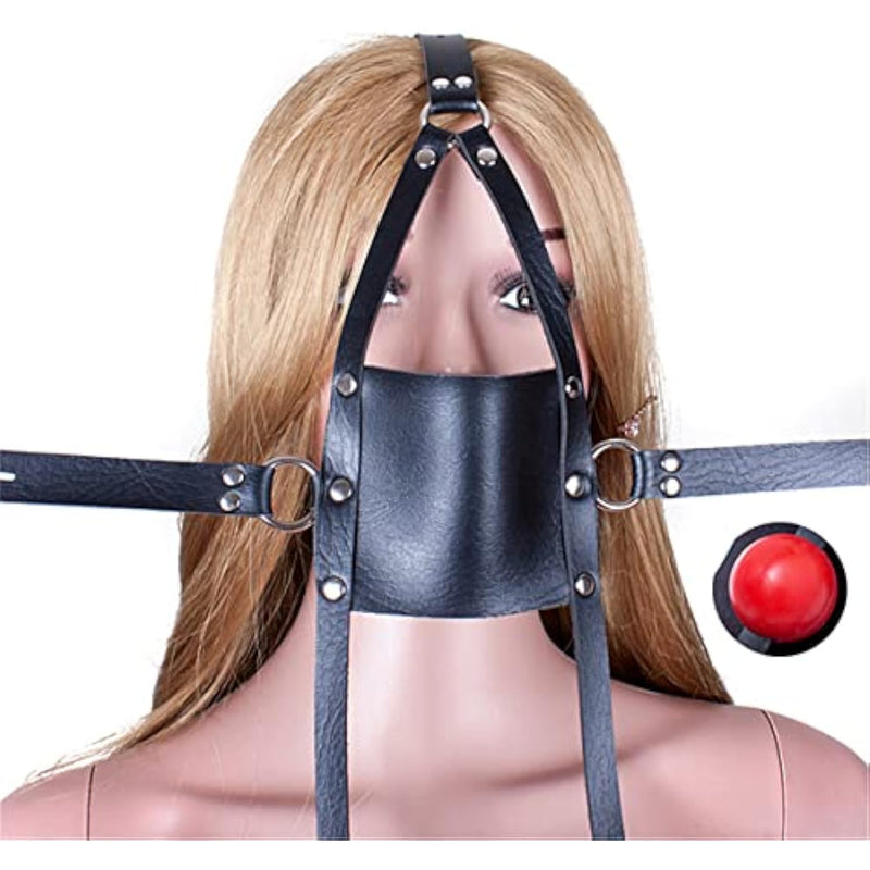 Y-Shape Restraint Leather Mouth Masks Sm Strap-On Mouth Gag Sm Breathable Bondage Ball Adult Fetish Sex Toys