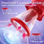 Sex Toys Vibrator For Woman-Rose Sucking Sex Toy,3 In 1 Sucking &Licking Rose Vibrators Sex Toy-Dildo G Spot Vibrator Nipple Clitoral Stimulator, 2 Suction Cup Vibrator Adult Sex Toys For Women Couple