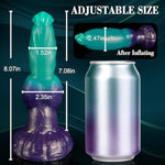 Monster Inflatable Dildo Knot Fantasy Anal Dildo With Adjustable Thickness, Thick Dragon Cock With Big Knot, Huge Horse Animal Penis With Strong Suction Cup, Adult Sex Toys For Women Men