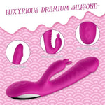 Thrusting Dildo Vibrator Sex Toys For Women G Spot Rabbit Vibrators Adult Sex Toys With 10 Vibrating Modes And Clitoris Stimulator For Multiple Stimulation Silicone Waterproof Rechargeable