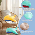 15.7" Airplane Plush Stuffed Aircraft Pillow Yellow Model Plane Toys,Gifts For Kids