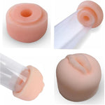 4Pcs Penis Pump Sleeve Penis Vacuum Pump Electric Cylinder Ring Seal Realistic Pussy Penis Pump Seal Penis Extender Accessories Penis Erection Enlarger Exerciser Sex Toys For Men