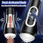 Male Masturbator Adult Sex Toys - Pocket Pussy Male Sex Toys For Men With 6 Vibration Modes, Squeezable Split Detachable Design Sex Machine Stroker Mens Sex Toy, 7.5" Depth Lifelike Vagina Textured