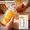 Glass Cups with Lids and Straws 4 pcs,16 oz Glass Cups for Coffee Bar Accessories-DWTS DANWEITESI Iced Coffee Cups with Lids,Drinking glasses Set,Coffee Cups Glass Tumbler with Straw and Lid for Gifts