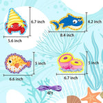 12 Pack Sea Animal Lacing Cards for Kids, Ocean Preschool Activity Set