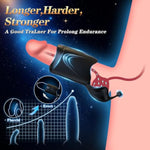 Automatic Male Masturbators - Double Action Penis Training Vibrator With 10 Modes, Vibrating Strokers Glans Penis Trainer Stimulator, Male Adult Sex Toys For Men, Mens Sex Machine Games Pleasure