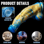 Lifelike Silicone Thrusting Horse Dildo With Strong Suction Cup - Realistic Thick Fantasy Penis For G-Spot And Anal Play, Perfect For Women And Men (M)