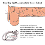 Male Chastity Cage Device Restraint Men Bondage Fetish With Catheter And Anti-Off Ring C850 (1.97 Inch / 50Mm)