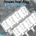 Ice Dildo Butt Plug Silicone Ice Tray for Foreplay Large Anal Plug