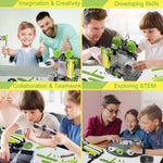 Remote Control Tracked 3In1 Stunt Racer Building Kit - Rc Car Stem Construction Toy, Gift Idea For Kids, Boys And Girls Ages 8-12 Year Old (353 Pcs)