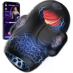 Male Maturbator Sex Toys For Men Glans Trainer - Male Sex Toy With 10 Licking Vibrating Blowjob & 3 Motors Stroker & Global Social App For 360° Pocket Pussy Sleeve Wrap, Adult Sex Toy For Men