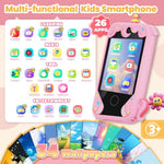 Kids Phone For Girl Toys, Christmas Birthday Gifts For Toddler Age 3-10 Year Old Girls Boys Toys, Kids Toddler Smart Phone, Detective Educational Learning Toys With 2.8" Touchscreen, Music Video Game