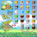 200Pcs Magnetic Blocks - Magnetic Building Blocks, Magnet Cubes Game, Stacking Forest Set, Stem Montessori Sensory Stacking Toys For Kids Boys And Girls Ages 3+ Christmas Birthday Gifts