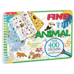 Find The Animal Sticker Book, Sticker Book For Kids, Include 20 Theme, Over 400 Animal Stickers For Kids, Toddler Educational Toys