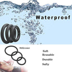 Penis Ring/Cock Rings,6 Pcs Different Sizes Silicone Penis Sleeve/Penistrainer,Stretchy Longer Harder Stronger Erection Semen Lock Ring,Delay Ejaculation Time Lasting Sex Toys For Men (Black 1)