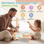 Kids Drum Set, Montessori Musical Instruments For Toddlers 1-3, Wooden Musical Toys For Baby 12-18 Months, Preschool Educational Xylophone Drum Kit, Birthday Gift For Boys Girls Ages 3+
