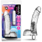 6.5" Small Realistic Vibrating Dildo - Waterproof - Petite 10 Vibrating Functions Vibrator - 3 In 1 Toy - Sex Toys For Women - Sex Toy For Adults (Clear)
