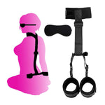 Neck To Wrist Bondage Restraints Set Leg Spreader Bar Wrist And Ankle Straps For Adult Play Queen Bed Restraints Kit For Couples Under King Bed Adult Bonding Kits For Men Kinky Gift Sweatshirt
