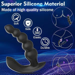 Vibrating Anal Beads Anal Plug, 5 Balls Anal Vibrator Anal Trainer Butt Plug With 10 Vibration Modes, Silicone Anal Dilator Vagina G Spot Stimulator Sm Sex Toys For Beginners Gay Women Couples