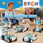 Stem Robot Building Kit For Kids, 12-In-1 Building Robot Toys App & Remote Control Car, Stem Toys For Boys Age 8-12, Rechargeable Educational Robotics Toy For Boys Girls Christmas Birthday 332+Pcs