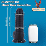 Super Huge Giant Dildo - 3.1Inch Diameter Extra Thick 12Inch Long Xxxl Large Black Anal Dildo Dragon Dildos With Suction Cup, Anal Plug Sex Toy Monster Penis For Advanced Men Women Player