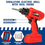 Kids Tool Bench Set With Electric Drill And Realistic Tools, Construction Workbench Playset Toy For Toddler 3-5, Easy Set Up, Kids Boy Toys, Birthday Gifts For Boys Age 2 3 4 5 Year Old