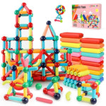 Magnetic Building Blocks - Stem Learning Toys For Kids 3+, Montessori Sensory Toys With Stronger Magnets, Creative Construction Kit Gift For Boys & Girls