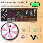 Sex Game For Adults - 42 Romantic Bedroom Cards With Sex Positions, Challenges -Includes Blindfold, Spin Wheel, Dice - Sex Position Cards Game Sex Game For Date Night, Couple Games, Date Night Ideas