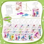 56 Pcs Valentines Day Gifts For Kids Slingshot Dinosaur Finger Toys, 28 Pack Valentines Day Cards For Kids School, Party Favors Return Gifts