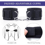 Sex Bondage Wrist & Thigh Cuffs Bdsm Bondage Restraints Set, Adult Sex Toys For Women With Adjustable Leg Straps Handcuffs For Bedroom Couple Beginner Sm Game Play, Bed Sex Restraints Cuffs For Fetish