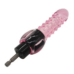 G-Spot Bumps Dildo With Electric Drill Connector For Auto Sex Spinning Big Vegetable Penis Cock Adult Sex Toy For Vaginal & Anal Play