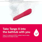 Tango X Bullet Vibrator Sex Toy | Adult Toys For Women & Couples | Vibrating Sex Toy For Her | Mini Clitoris Stimulator | 8 Intensity Levels | Gifts For Women | Waterproof | Red
