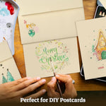 Ivory Blank Cards and Envelopes 4x6 Not Folded 100 Pack