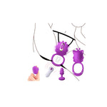 3-In-1 Couples Adult Toy Vibrator Kit Vibrating Cock Ring, Anal Butt Plug & Panty Vibrator With Remote Control, 9 Modes Sex Toys For Partner Play & Solo Clitoral G-Spot Stimulation Purple