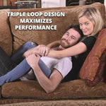 Adam'S Silicone Triple Ring Cage, 3 Soft Snug Loops For Enhanced Erection Support, Ball & Shaft Penis Rings, Hypoallergenic Ribbed Design, Lasting Performance, 2.75 X 2.1 Inches