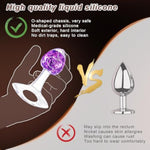 Luxury Liquid Silicone Anal Plug With Jeweled Crystal Beads, G-Spot Stimulation, Ideal For Beginners, Suitable For Men, Women, And Couples
