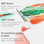 24 Pack 5 x 7 Inch Canvas Panels, 8 oz Triple-Primed 100% Cotton Boards