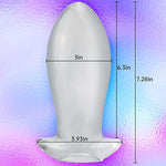 Super Huge Anal Plug - Transparent Butt Plug Prostate Massage Anus Dilator Vaginal G-Spot Orgasm Masturbation Sex Toy For Beginner Advanced Men Women(Xl)