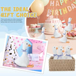 12 Pcs One Silly Goose Party Favors Stuffed Animal Plush Toy 9.8 Inch Goose Plush Soft Stuffed Animal For Birthday Shower Party Supplies Home Decorations(Classic,Blue Plaid)