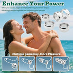 Metal Male Penis Cock Ring Metal Cock Penis Ring For Enhance Male Long-Lasting Erection Sex Toy 5Pcs