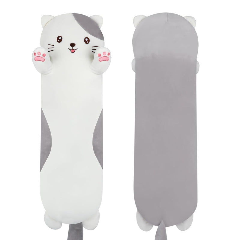 27.5 Inch Cat Plush Hugging Kitty Pillow, Soft Giant Doll Cute Kitten Squishy