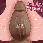 4.55'' Diameter Extra Thick Dildo No Balls, 9.3'' Huge Butt Plug Massive Dildos With Strong Suction Cup, Dual Density Silicone Fat Dildos Large Anal Dildo Sex Toys For G-Spot Anal Stretcher