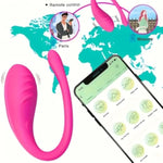 Wearable Panty Vibrator G-Spot Vibrating Egg With App Control, Long Distance Silicon Vibrating Panty Vagina Stimulator Clitoris And Anal Massager Adult Sex Toy