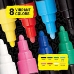 PC-5M Paint Markers, 8 Count Medium Reversible Tip Set (1.8–2.5 mm) for Art and Decoration