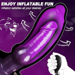 Monster Dildo Inflatable Fantasy Knot Dildo With Adjustable Thickness, Huge Thick Dildos Horse Anal Toys With Strong Suction Cup, Dragon Knotted Dildos For Anal Training, Adult Toys For Women Men