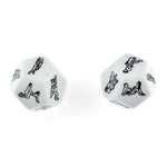 2 Pcs Of 12 Sides Funny Sex Position Dice For Bachelor Party Or Adult Couples Novelty Toys Game Gift