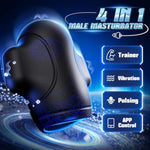 Male Sex Toys For Men - 4In1 Male Masturbator Penis Vibrator 10 Vibrating & Licking Stroker With App Control, 360° Wrapping Adult Sex Toy For Training & Increase Endurance, Sex Machine