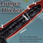 Realistic Dildo,12 Inch Huge Dildo Sex Toy With Strong Suction Cup For G Spot And Anal Play, Lifelike Ultra Big Black Anal Dildos With Small Glans Adult Sex Toy (Black)